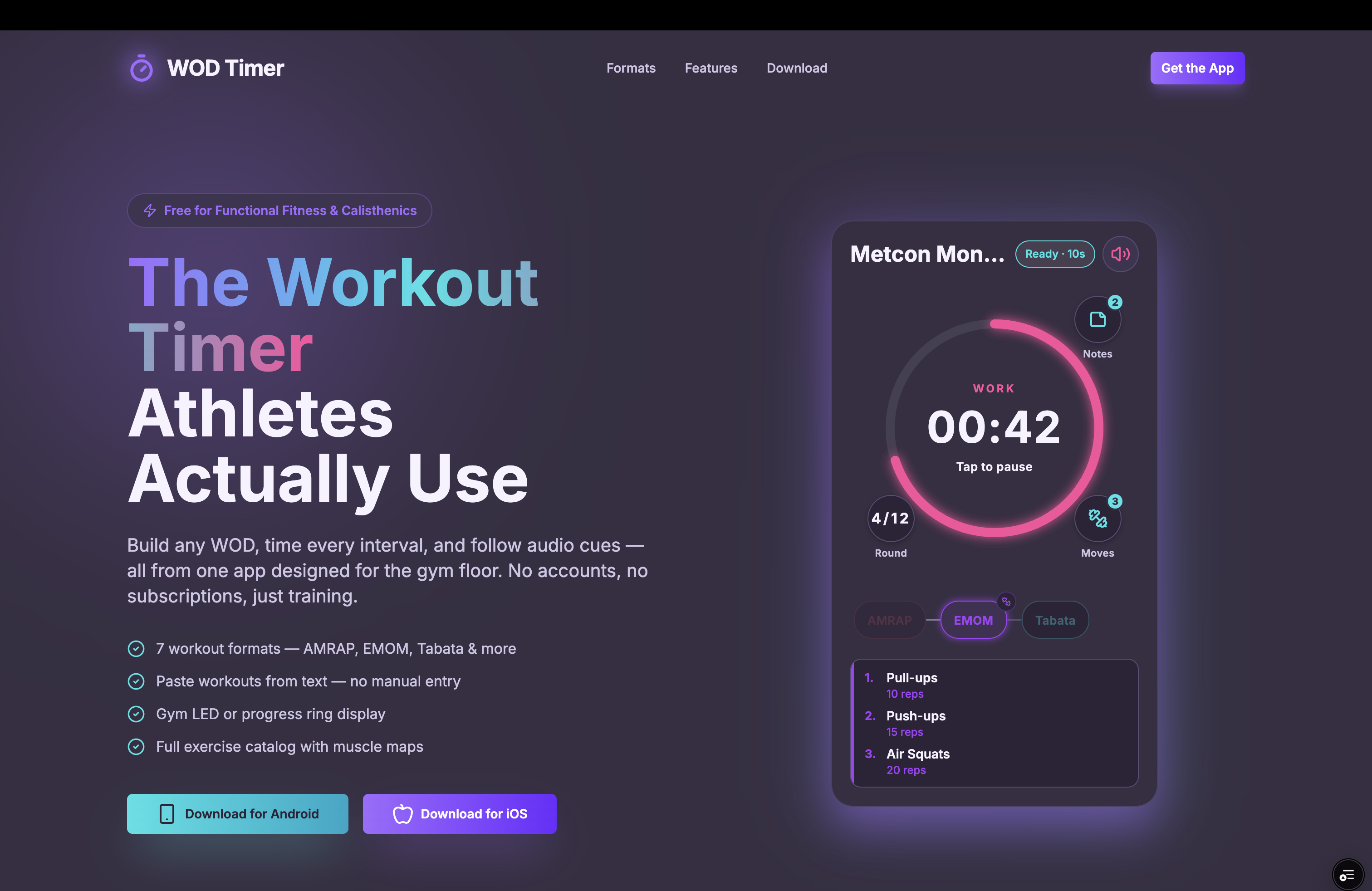 WOD Timer project preview
